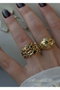 Heliophilia Silver Anillo de Latón con Recubrimiento de Laca Dorado